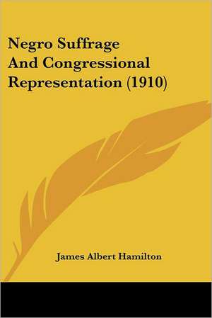 Negro Suffrage And Congressional Representation (1910) de James Albert Hamilton