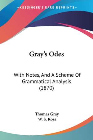 Gray's Odes de Thomas Gray