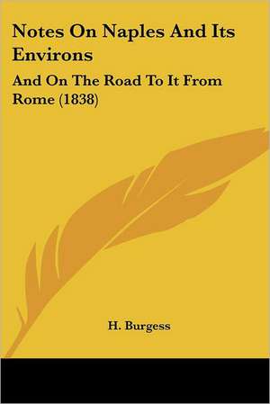 Notes On Naples And Its Environs de H. Burgess