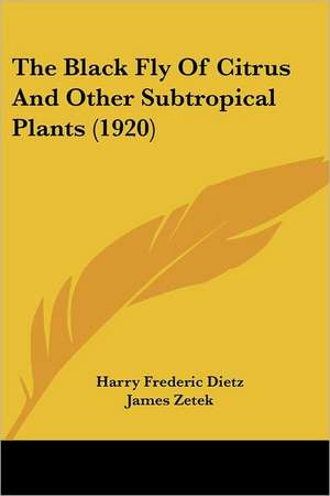 The Black Fly Of Citrus And Other Subtropical Plants (1920) de Harry Frederic Dietz