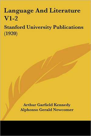 Language And Literature V1-2 de Arthur Garfield Kennedy