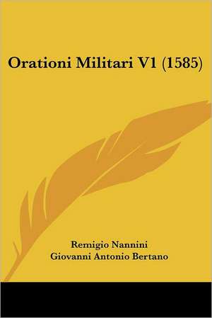 Orationi Militari V1 (1585) de Remigio Nannini