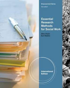 Essential Research Methods for Social Work, International Edition de Allen (University of Houston) Rubin