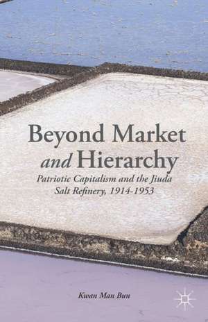 Beyond Market and Hierarchy: Patriotic Capitalism and the Jiuda Salt Refinery, 1914-1953 de K. Man-Bun