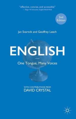 English – One Tongue, Many Voices de Jan Svartvik