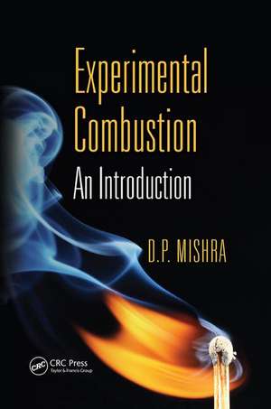 Experimental Combustion: An Introduction de D. P. Mishra
