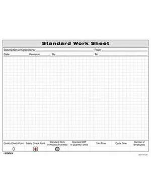 Enna: Standard Work Sheet