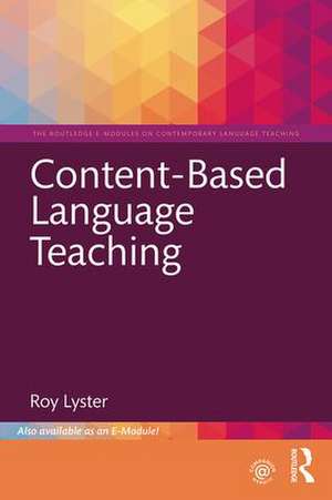 Content-Based Language Teaching de Roy Lyster