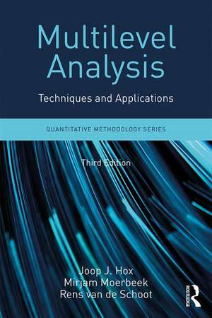 Multilevel Analysis: Techniques and Applications, Third Edition de Joop Hox