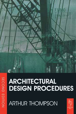 Architectural Design Procedures de Arthur Thompson