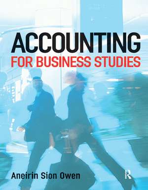 Accounting for Business Studies de Aneirin Owen