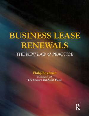 Business Lease Renewals de Eric Shapiro