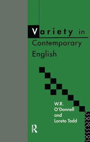 Variety in Contemporary English de W. R. O'Donnell