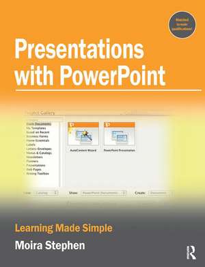 Presentations with PowerPoint de Moira Stephen