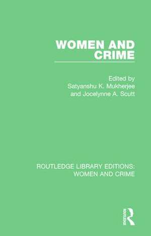 Women and Crime de S. K. Mukherjee