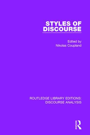 Styles of Discourse de Nikolas Coupland