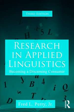 Research in Applied Linguistics de Fred L Perry Jr