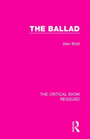 The Ballad de Alan Bold