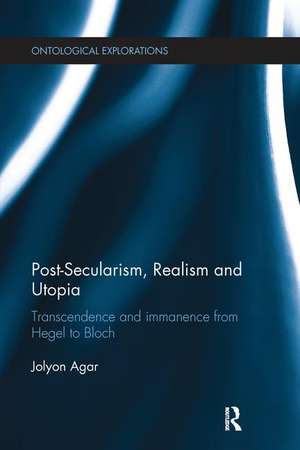 Post-Secularism, Realism and Utopia: Transcendence and Immanence from Hegel to Bloch de Jolyon Agar