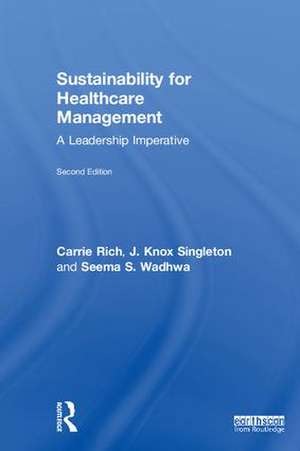 Sustainability for Healthcare Management: A Leadership Imperative de Carrie R. Rich