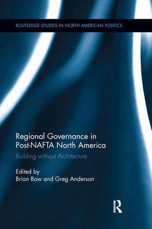 Regional Governance in Post NAFTA North America de Brian Bow