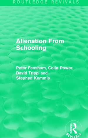 Alienation From Schooling (1986) de Peter Fensham