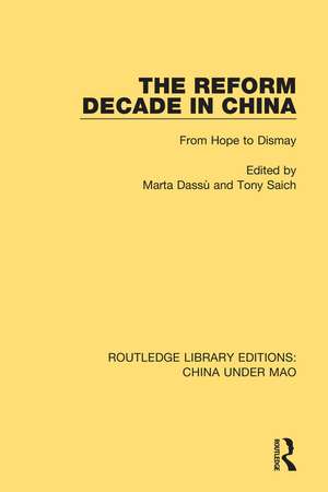 The Reform Decade in China: From Hope to Dismay de Marta Dassù