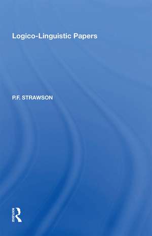 Logico-Linguistic Papers de P.F. Strawson