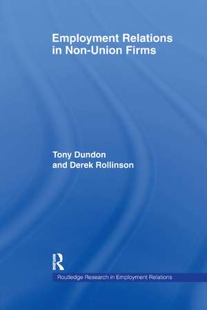 Employment Relations in Non-Union Firms de Tony Dundon