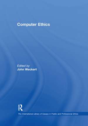 Computer Ethics de John Weckert