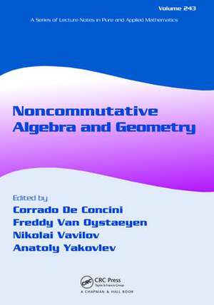 Noncommutative Algebra and Geometry de Corrado De Concini