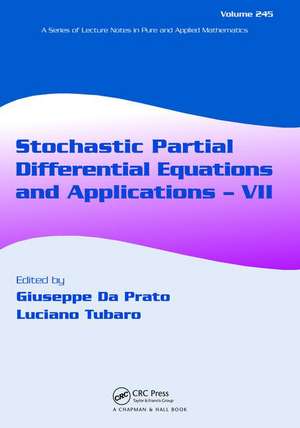 Stochastic Partial Differential Equations and Applications - VII de Giuseppe Da Prato