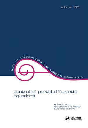 Control of Partial Differential Equations de Giuseppe Da Prato