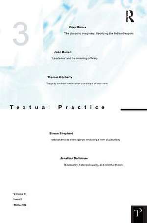 Textual Practice 10.3 de Alan Sinfield