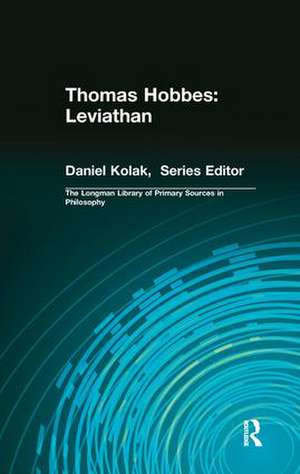 Thomas Hobbes: Leviathan (Longman Library of Primary Sources in Philosophy) de Thomas Hobbes