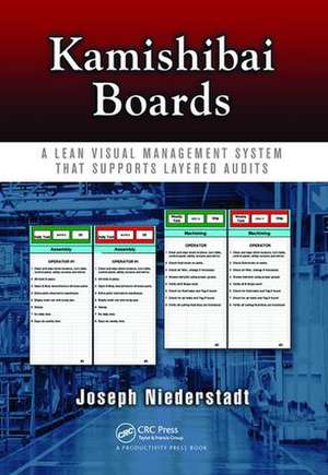 Kamishibai Boards: A Lean Visual Management System That Supports Layered Audits de Joseph Niederstadt