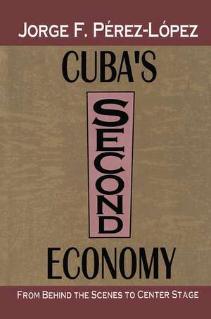 Cuba's Second Economy: From behind the Scenes to Center Stage de Jorge Perez-Lopez