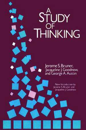 A Study of Thinking de Anton Zijderveld