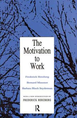 Motivation to Work de Frederick Herzberg