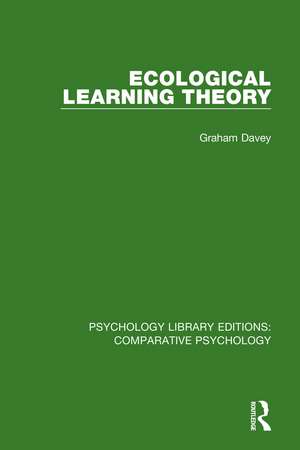 Ecological Learning Theory de Graham Davey