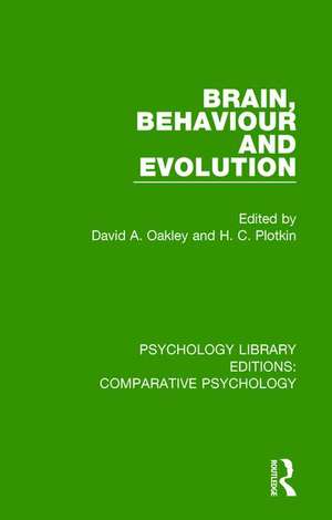 Brain, Behaviour and Evolution de David A. Oakley