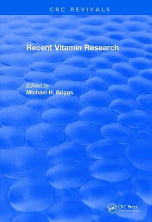 Revival: Recent Vitamin Research (1984) de Briggs Michael