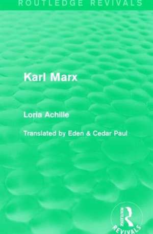 Karl Marx de Loria Achille