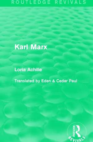 Karl Marx de Loria Achille