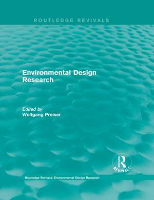 Environmental Design Research de Wolfgang Preiser