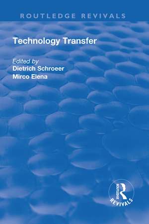 Technology Transfer de Dietrich Schroeer