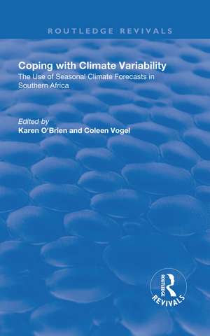 Coping with Climate Variability de Karen O'Brien