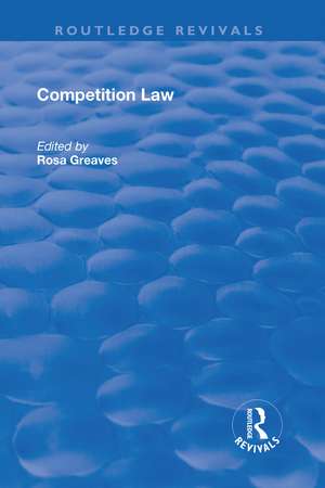 Competition Law de rosa greaves