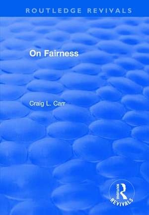 On Fairness de Craig L. Carr