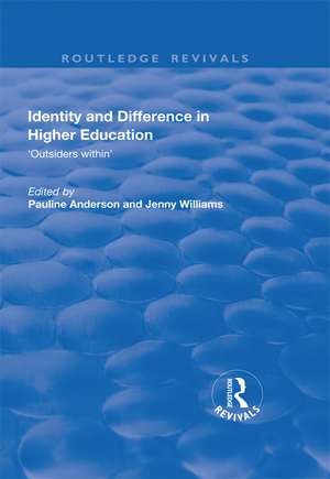 Identity and Difference in Higher Education: Outsiders within de Pauline Anderson